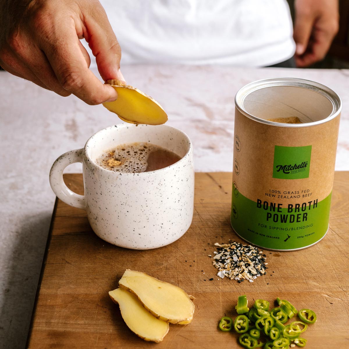 Mitchells Nutrition Bone Broth Powder - Great for Sipping
