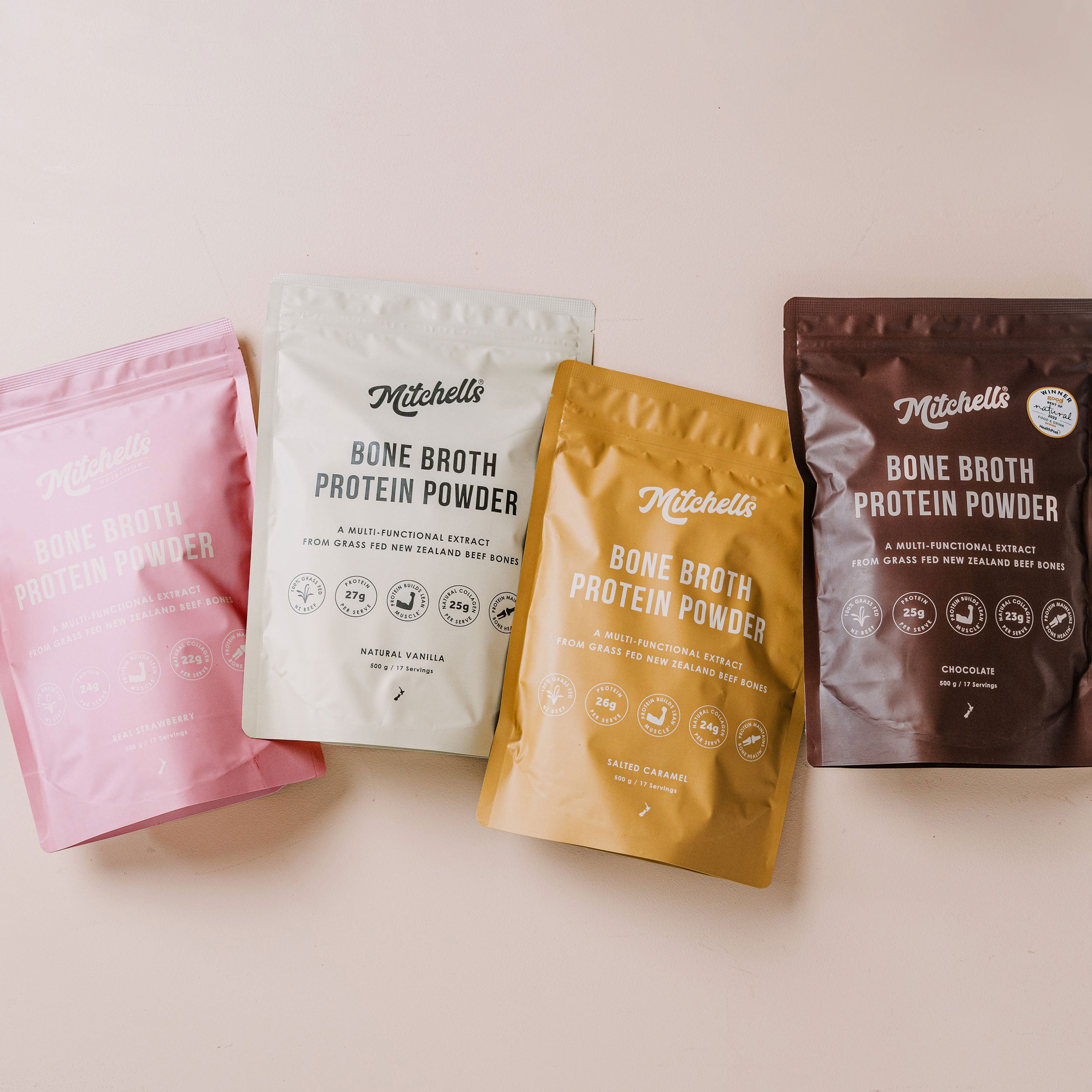Mitchells Nutrition Bone Broth Protein Powder Range