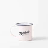 Enamel Mug - Cream & Navy - Mitchells Nutrition