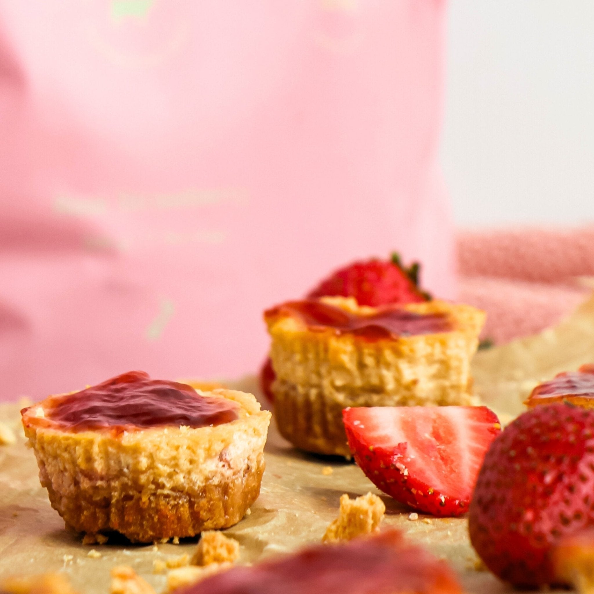 Lara's Valentine's Strawberry Cheesecake Protein Cups