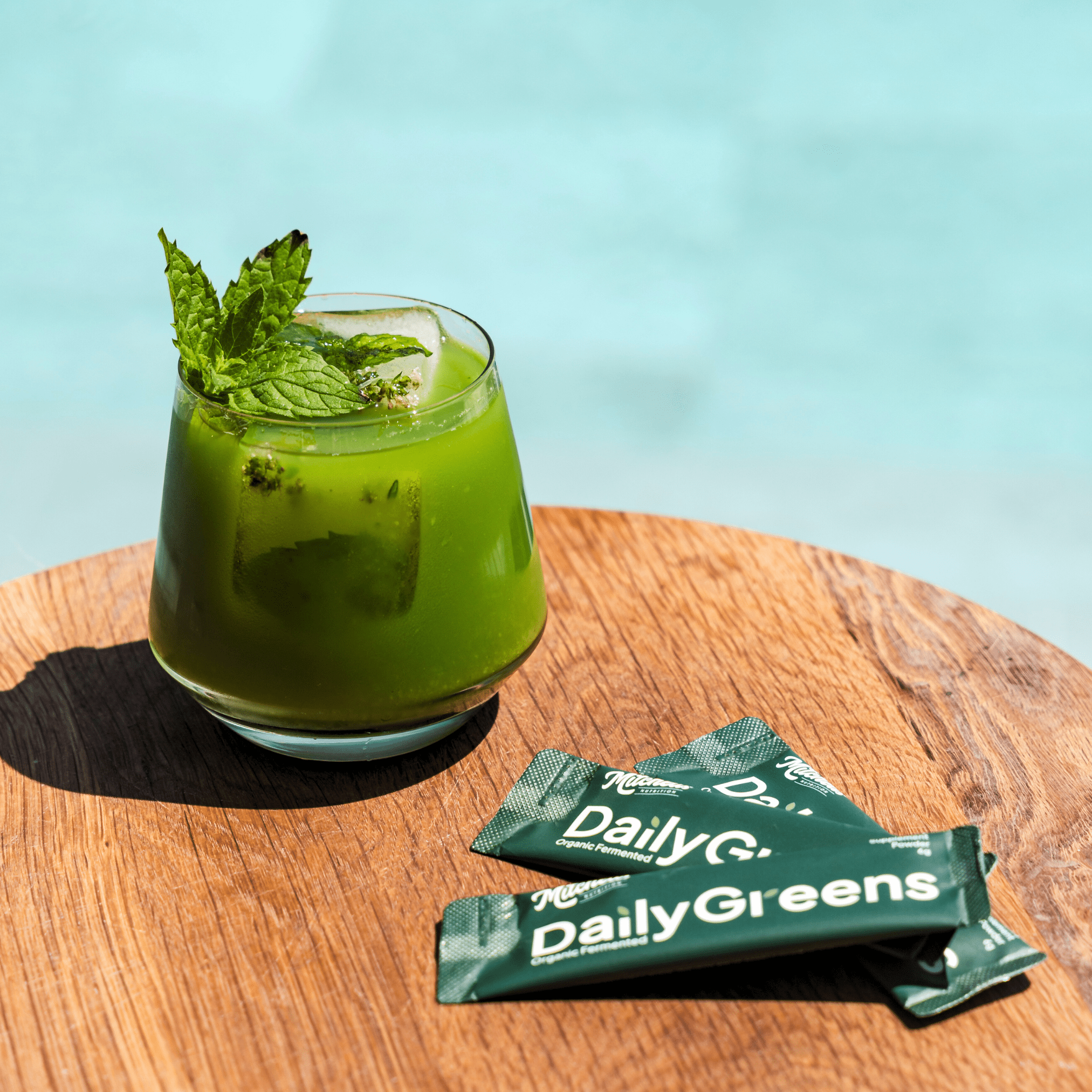 Supercharged Daily Greens Mocktail