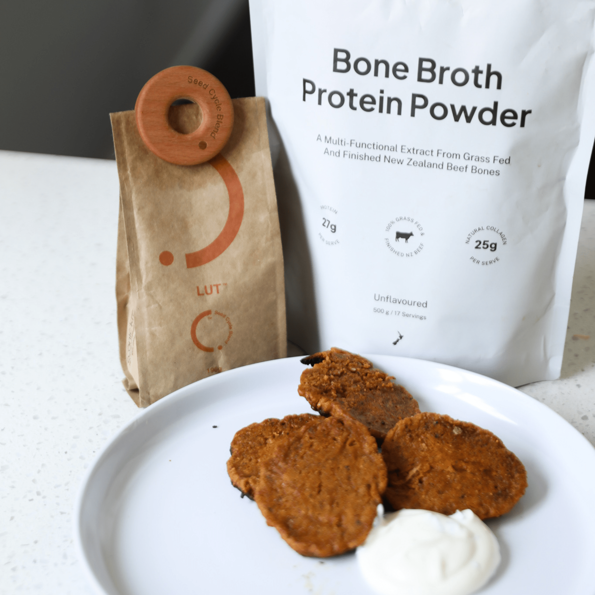 Luteal Potato Protein Fritters ft. Seed Cycle Blends