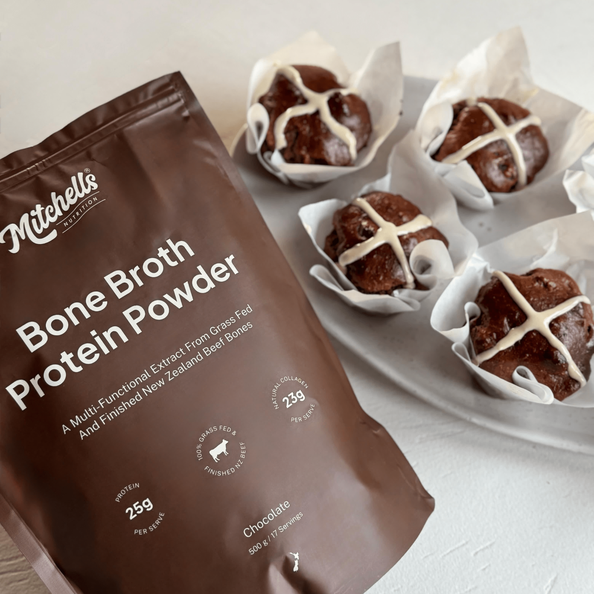 Buffins | Protein Packed Hot Cross Buns X Muffins
