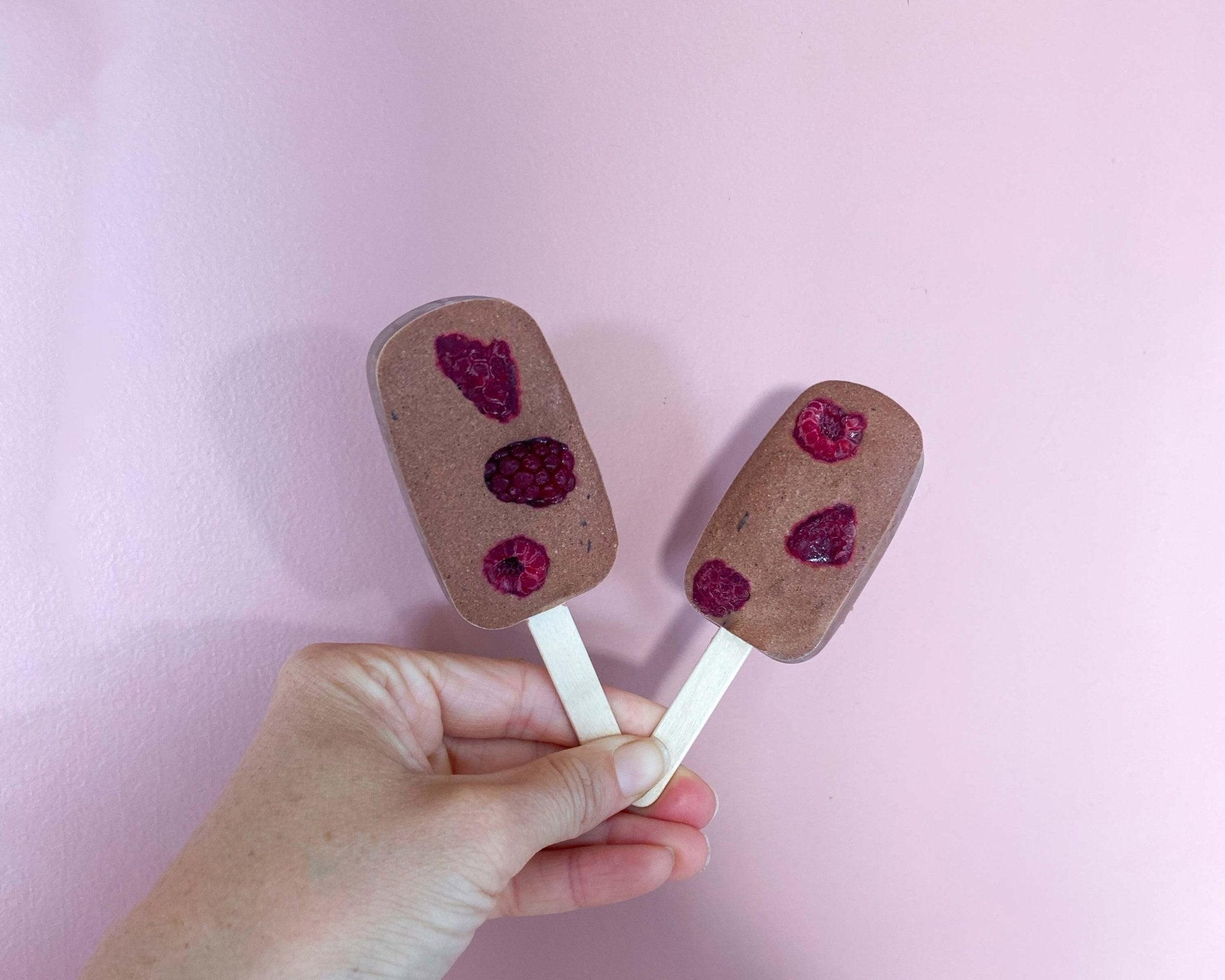 Choc Raspberry Protein Ice Creams Recipe