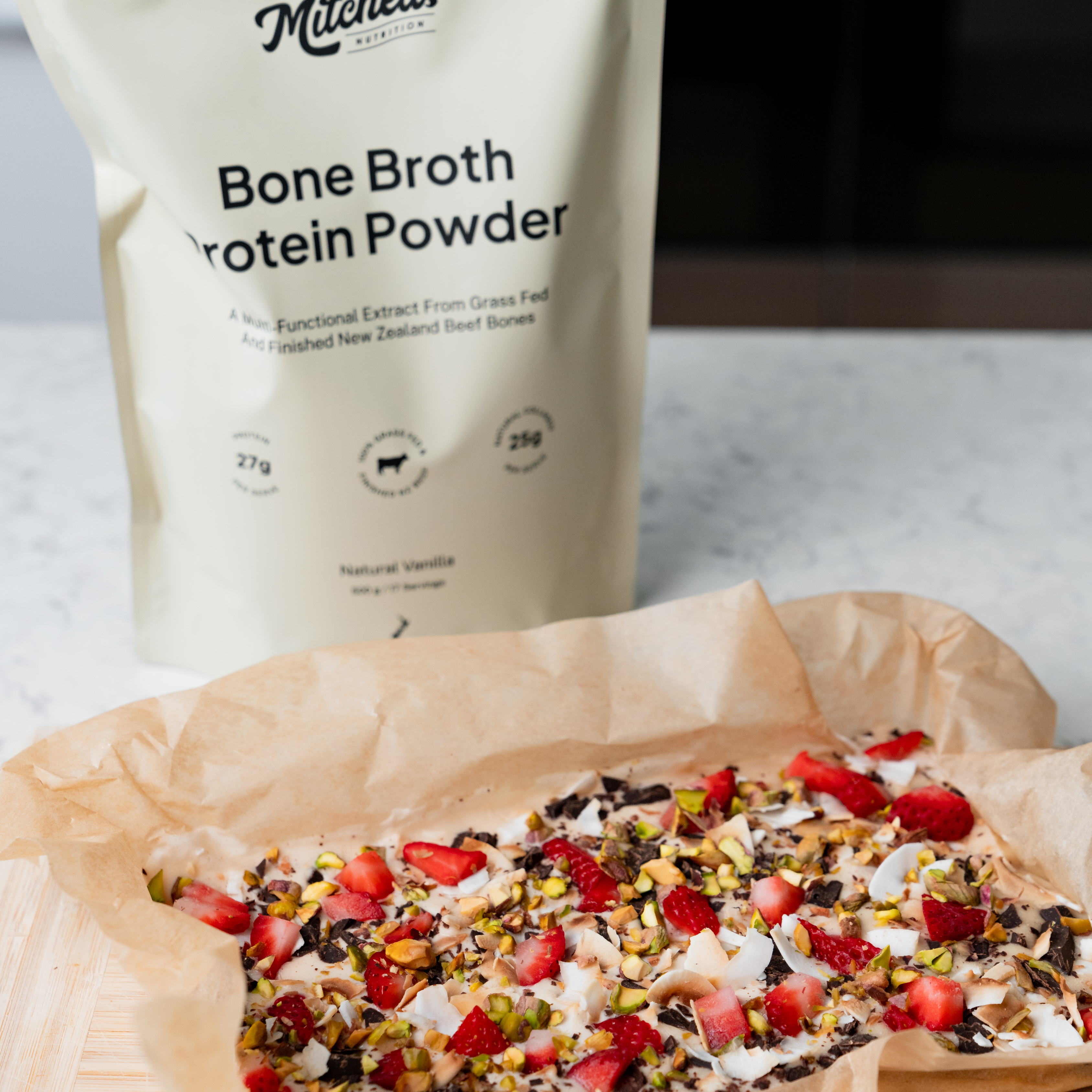 Bone Broth Protein Powder Vanilla - 500g - Mitchells Nutrition