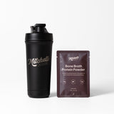 Premium Stainless Shaker (Black) + Protein Sample