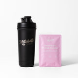 Premium Stainless Shaker (Black) + Protein Sample