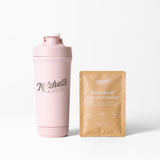 Premium Stainless Shaker (Pink) + Protein Sample