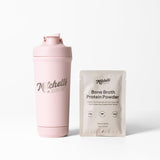 Premium Stainless Shaker (Pink) + Protein Sample
