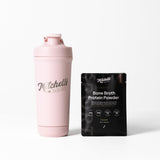 Premium Stainless Shaker (Pink) + Protein Sample