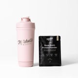 Premium Stainless Shaker (Pink) + Protein Sample
