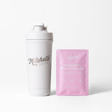 Premium Stainless Shaker (White) + Protein Sample