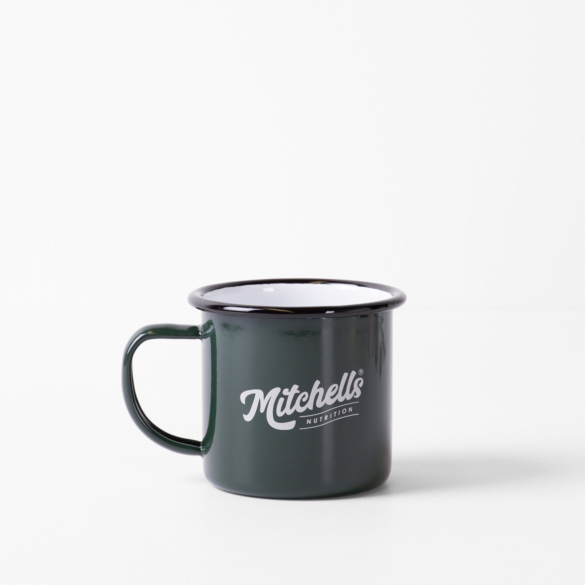 Enamel Mug - Forest Green & Black - Mitchells Nutrition