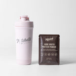 Premium Stainless Shaker - Pink - Mitchells Nutrition - Pair it with Chocolate Bone Broth Protein Powder